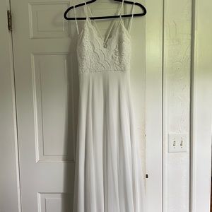 White formal dress